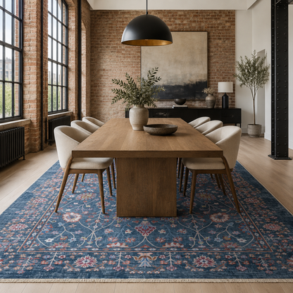RW7150 washable chenille rug texture and pattern detail