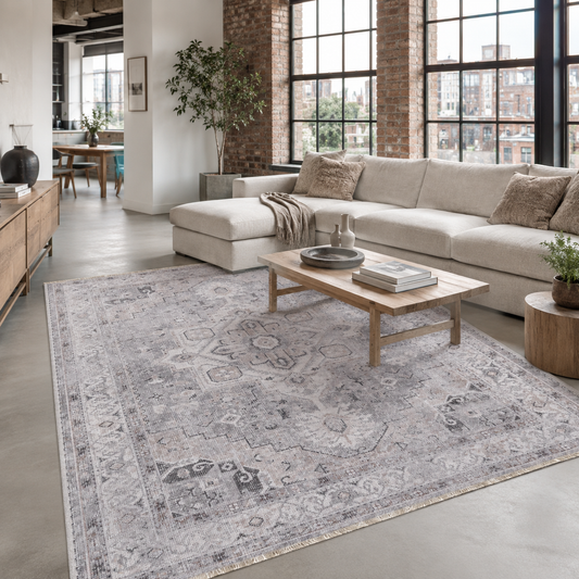 RW7151 washable chenille area rug