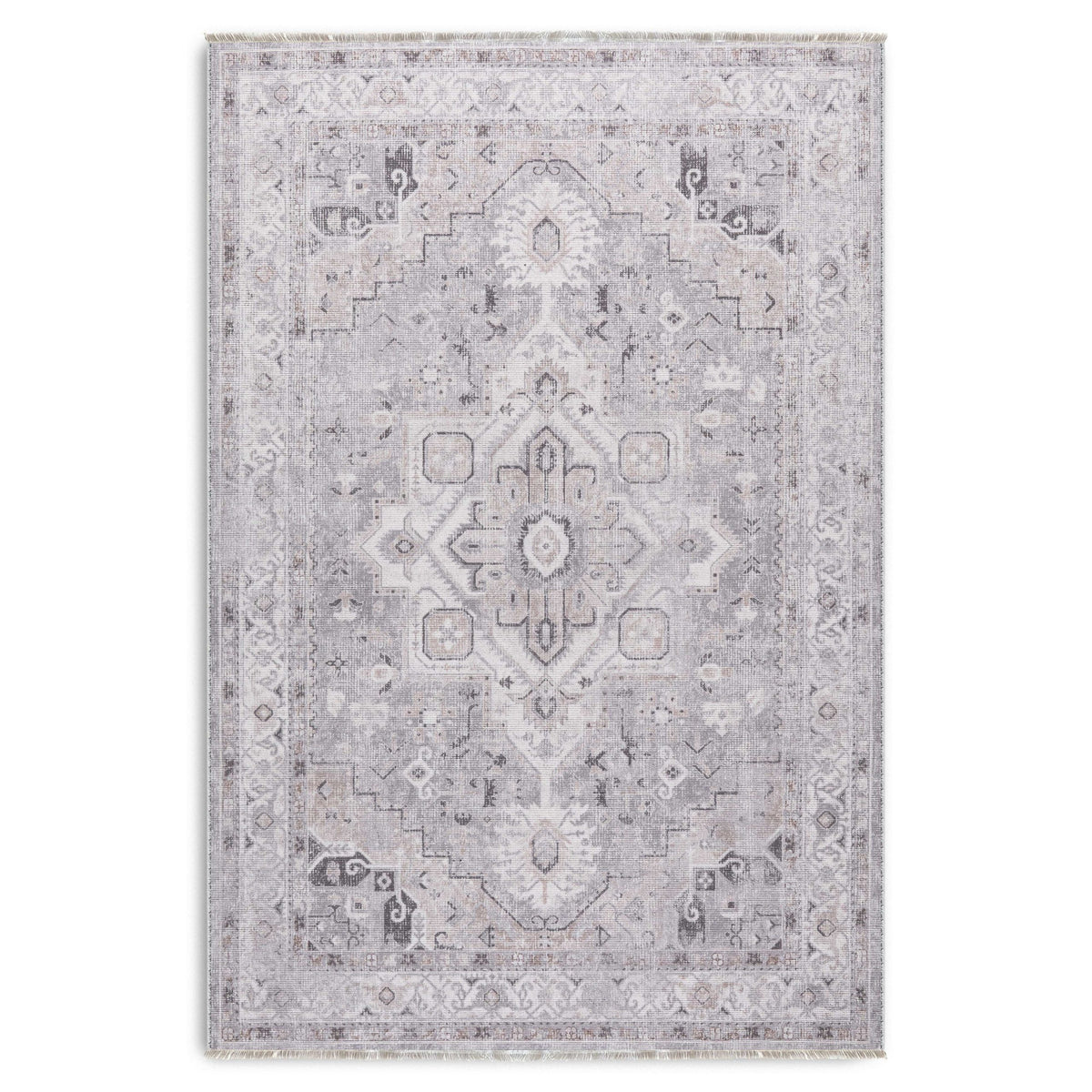 RW7151 washable chenille area rug viewed from above