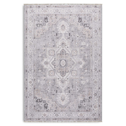 RW7151 washable chenille area rug viewed from above