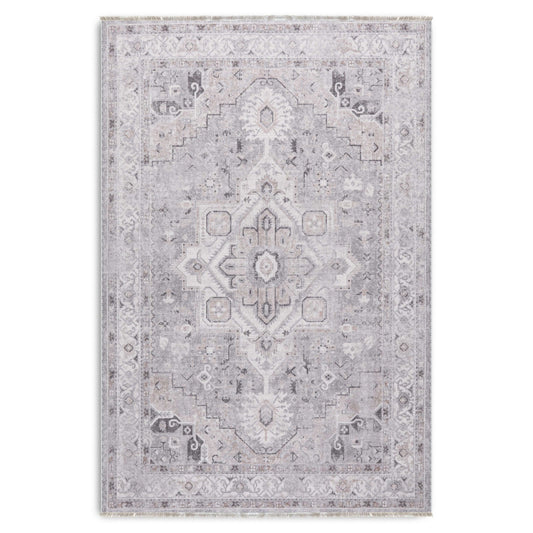 RW7151 washable chenille area rug viewed from above