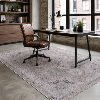 RW7151 washable chenille rug texture and pattern detail