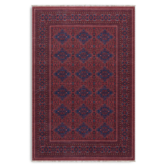 RW7152 washable chenille area rug viewed from above