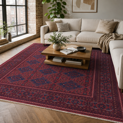 RW7152 washable chenille rug texture and pattern detail