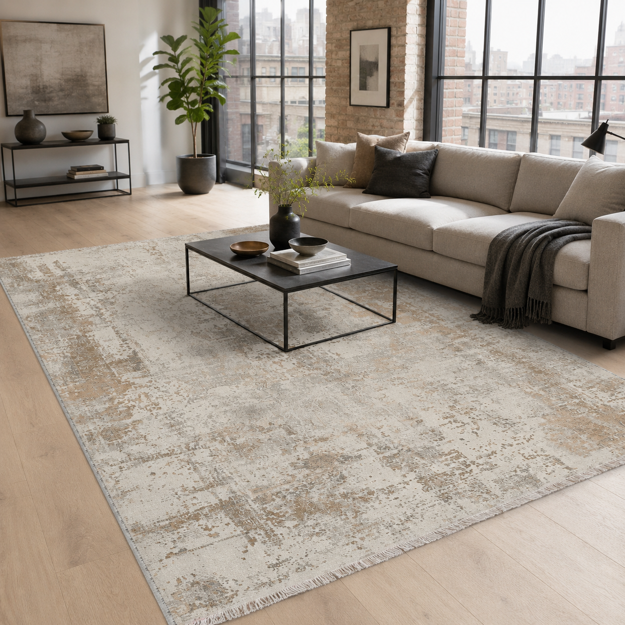 RW7153 washable chenille area rug
