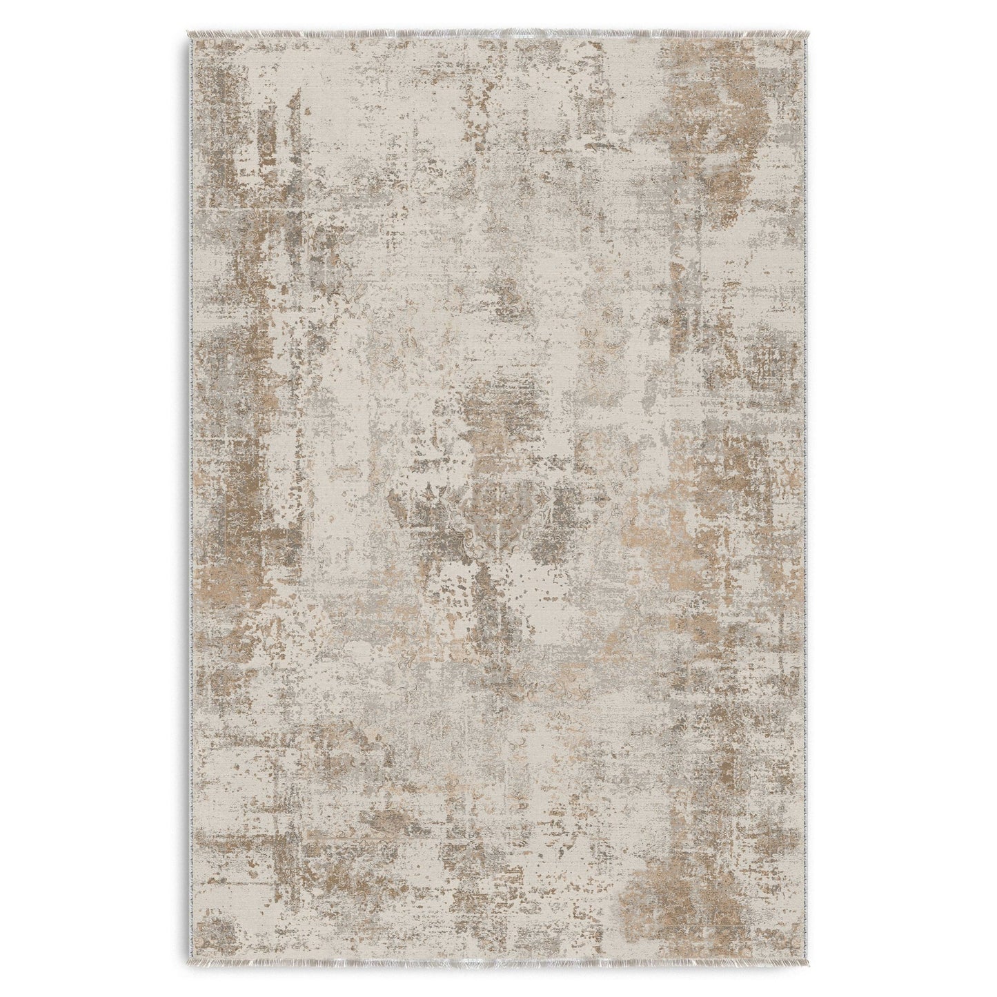 RW7153 washable chenille area rug viewed from above
