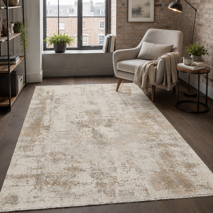 RW7153 washable chenille rug texture and pattern detail