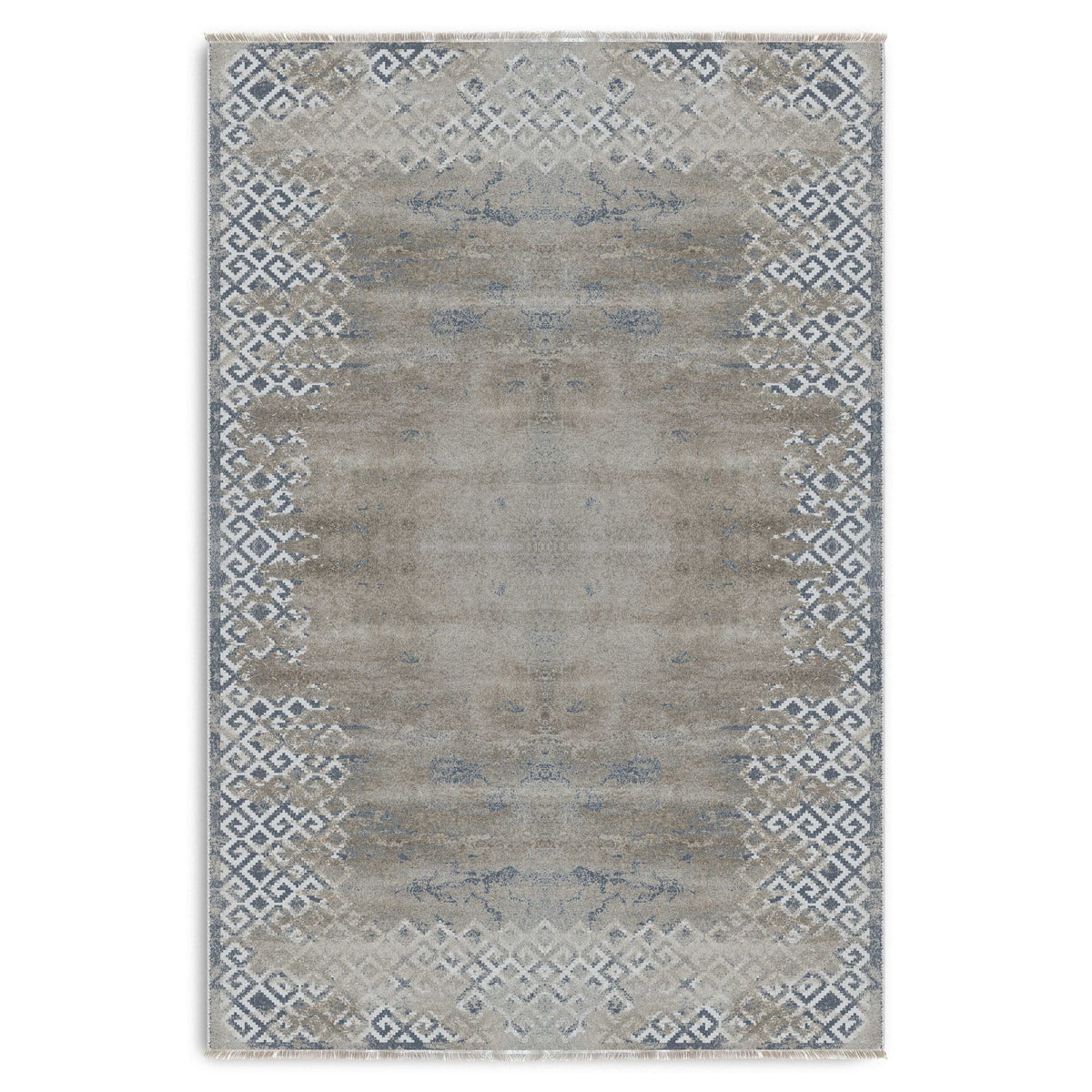 RW7160 washable chenille area rug viewed from above