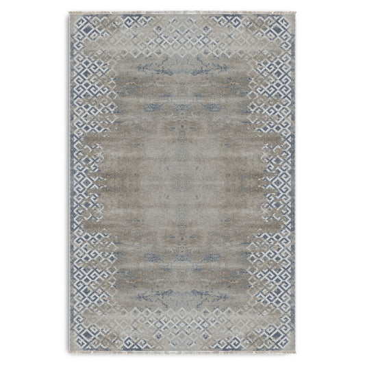 RW7160 washable chenille area rug viewed from above