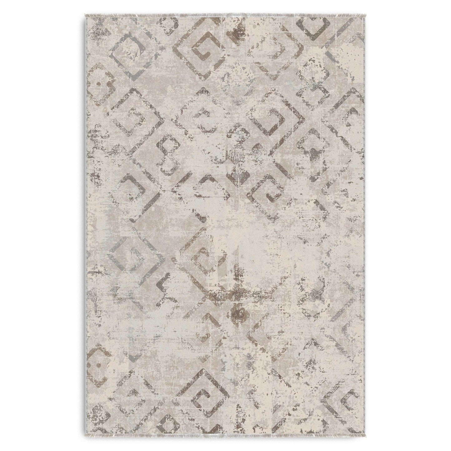 RW7161 washable chenille area rug viewed from above