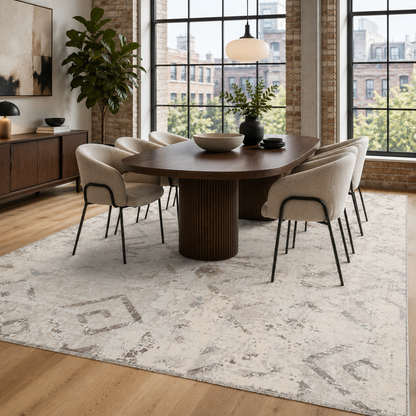 RW7161 washable chenille rug texture and pattern detail