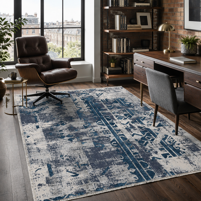 RW7164 washable chenille rug texture and pattern detail