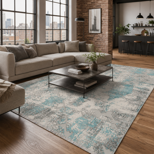 RW7165 washable chenille area rug