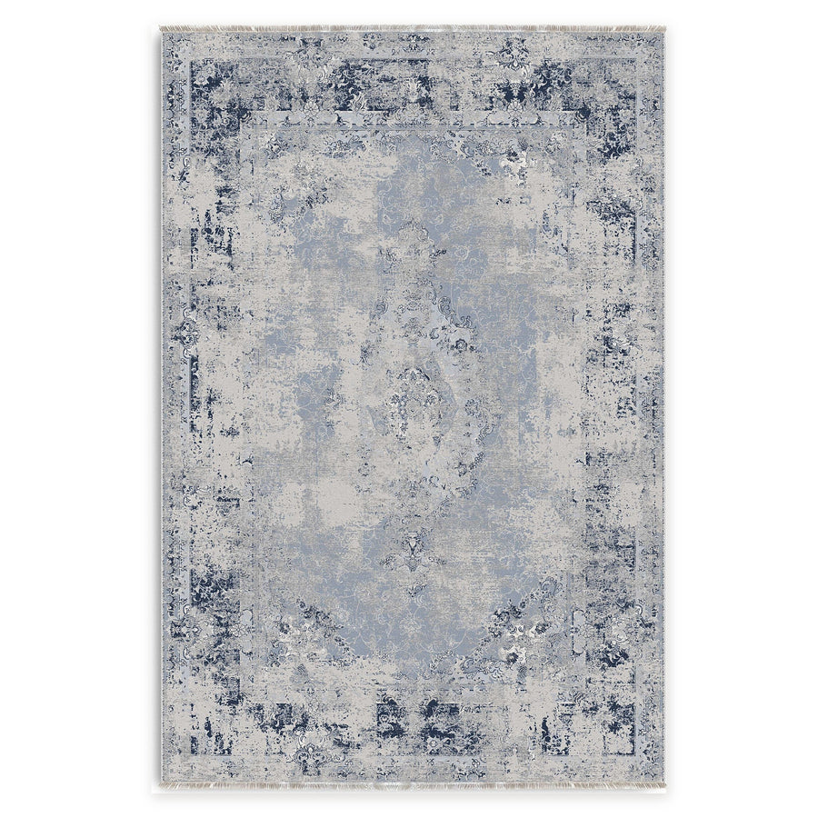 Salor Indigo Tribal Waschbarer Teppich