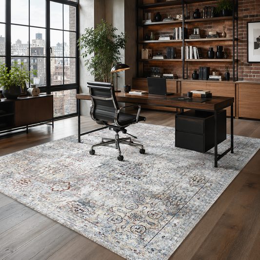 RW7167 washable chenille area rug