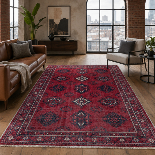 RW7169 washable chenille area rug
