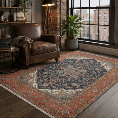 RW7170 washable chenille rug texture and pattern detail