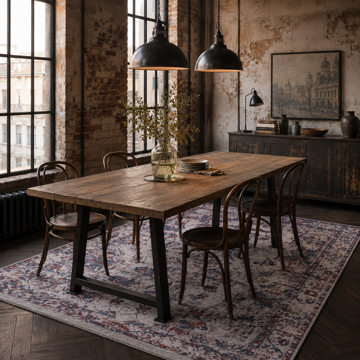 RWDV1001 washable chenille rug texture and pattern detail