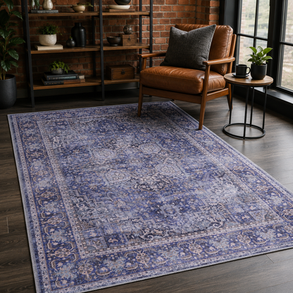 RWDV1010 washable chenille rug texture and pattern detail