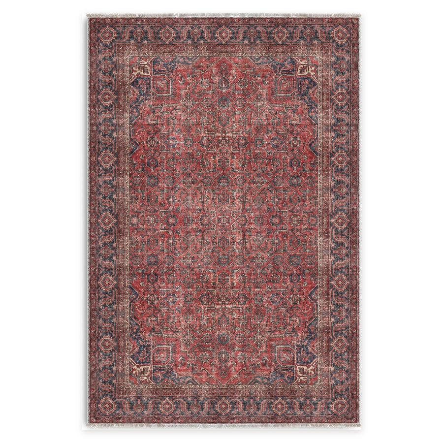 Provenance Garnet Vintage Waschbarer Teppich