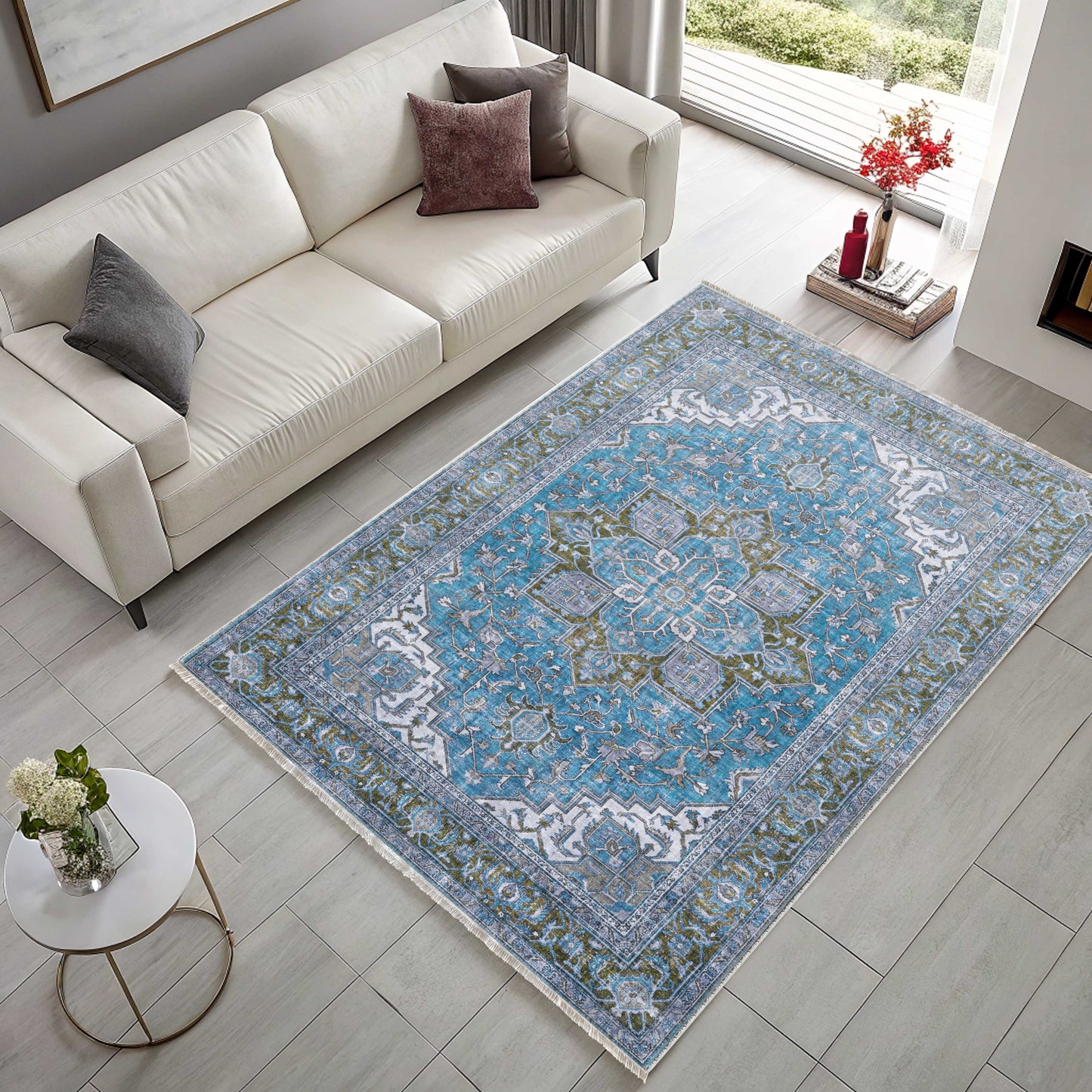 RWK3043203 washable chenille area rug