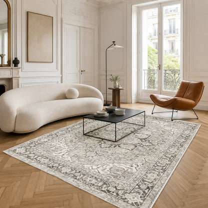 RWK3043403 washable chenille area rug, room scene