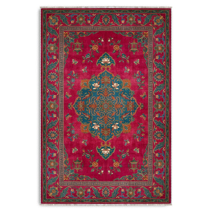 RWK3044103 washable chenille area rug viewed from above
