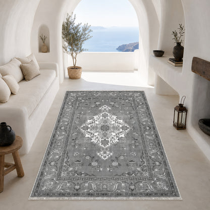 RWK3044403 washable chenille area rug, room scene