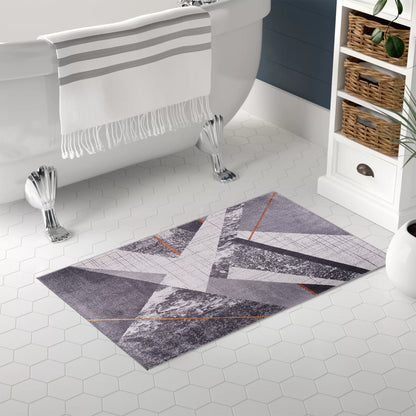 RWNL1005 washable chenille area rug, bathroom