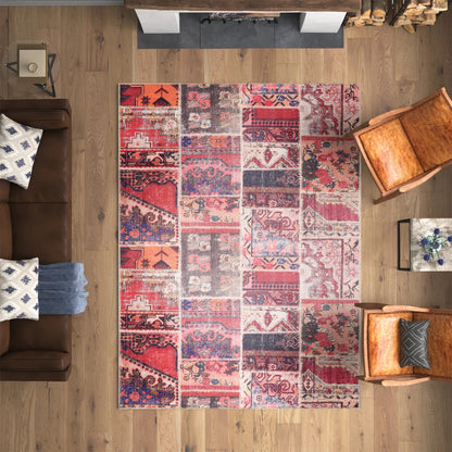 RWNL1006 washable chenille area rug viewed from above