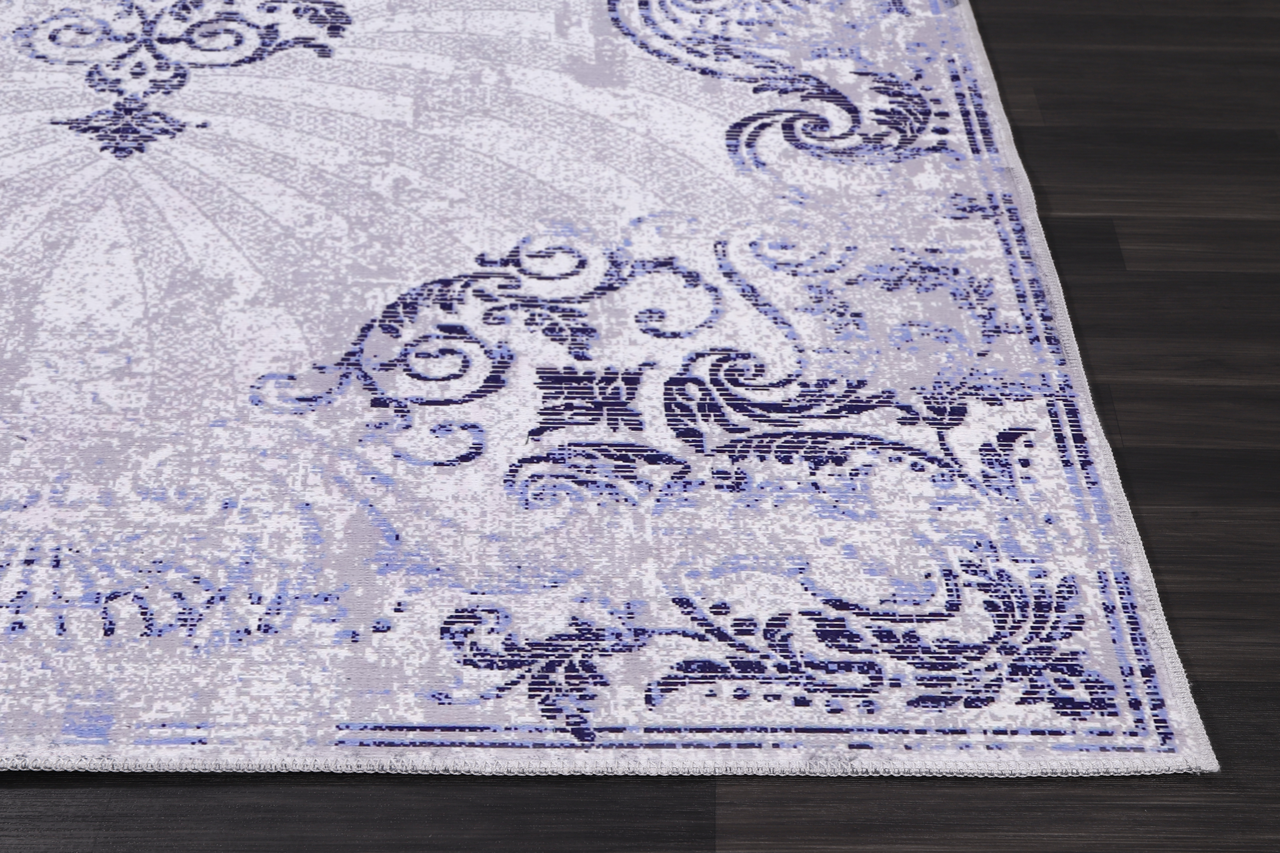 RWNL1009 washable chenille rug texture and pattern detail