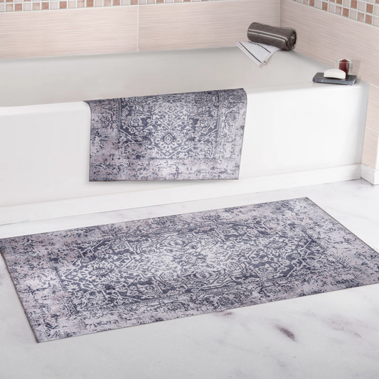 RWNL1010 washable chenille area rug, bathroom