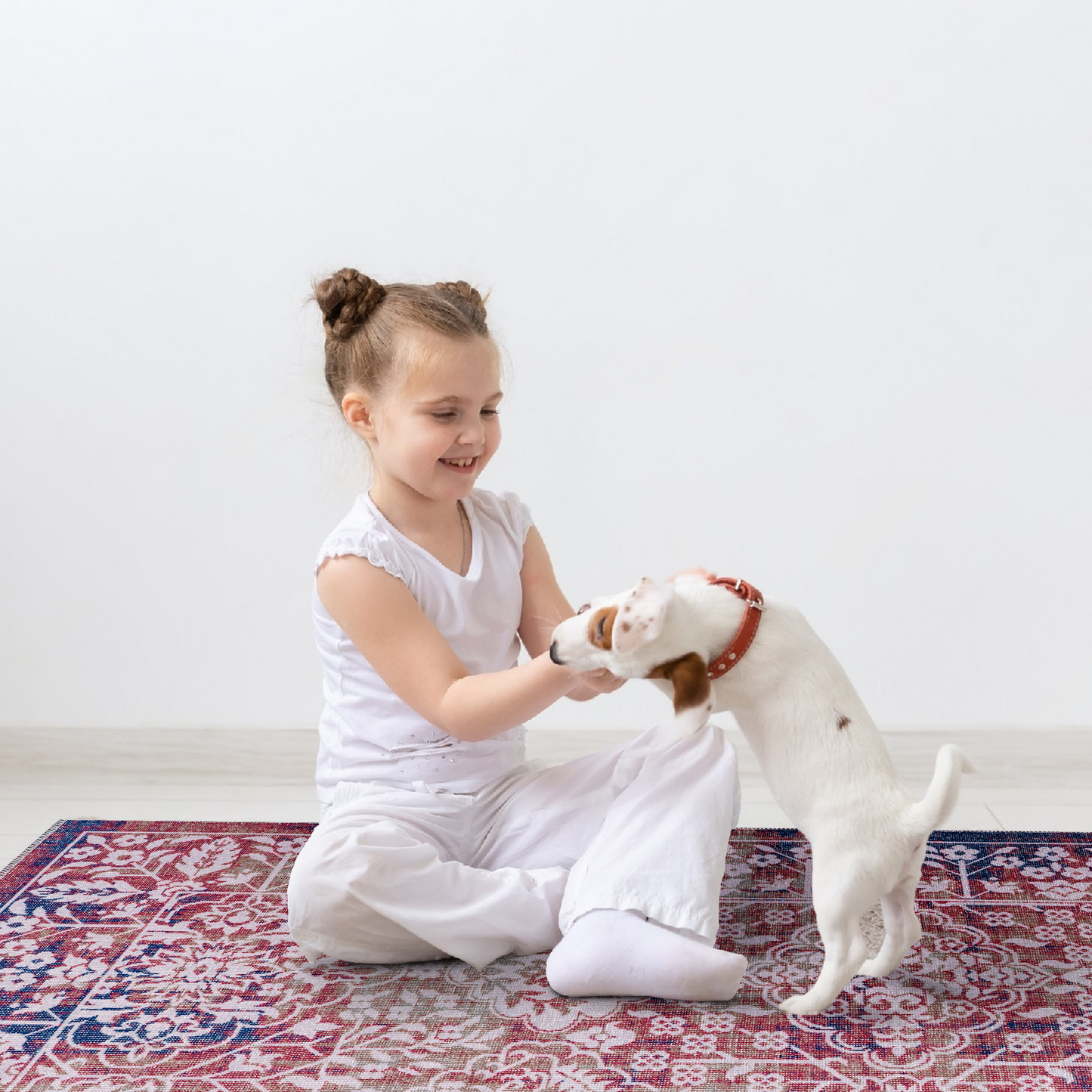 RWNL1012 washable chenille area rug, pet and kid friendly