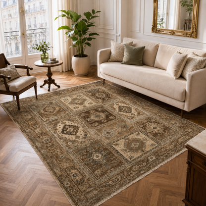 RWPR0001 washable chenille area rug, room scene