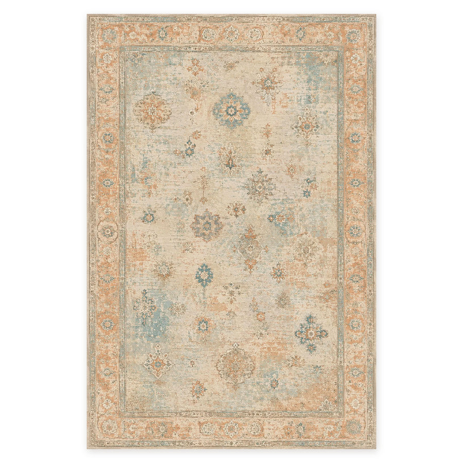 Century Vinework Natural Beige Traditional Washable Rug