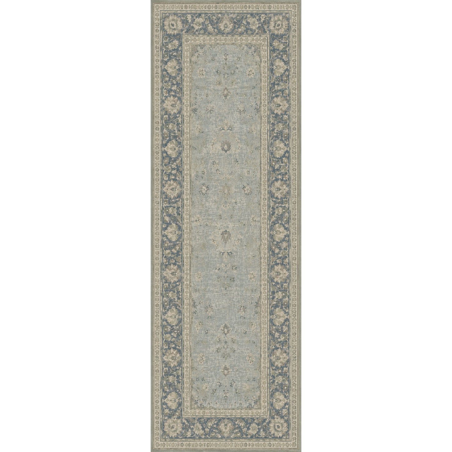 RWPR0004 washable chenille area rug viewed from above