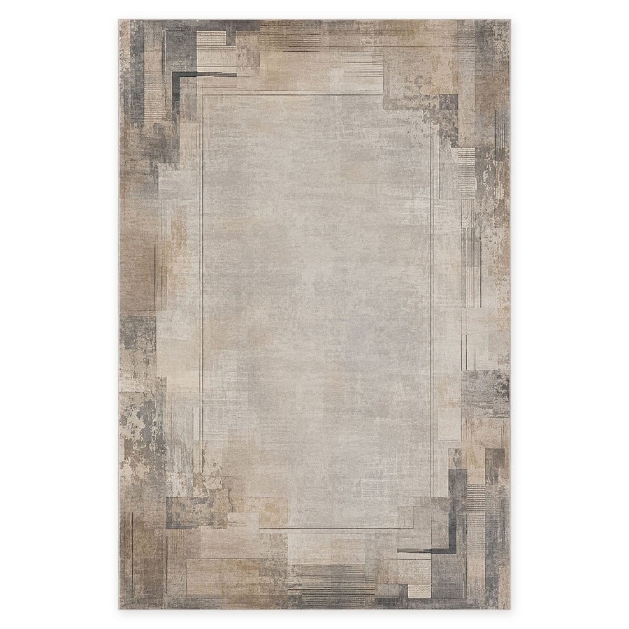 Flowing Patina Off White Vintage Washable Rug