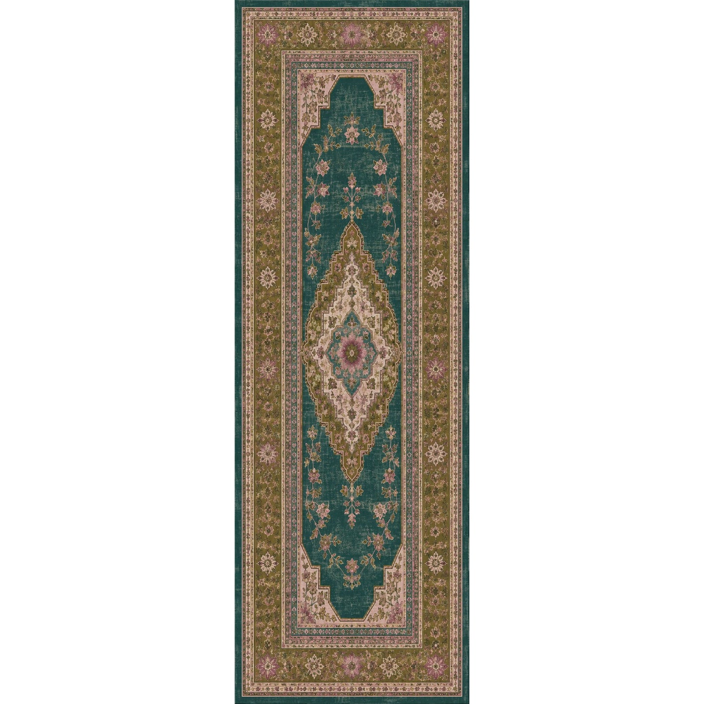 RWPR0009 washable chenille area rug viewed from above