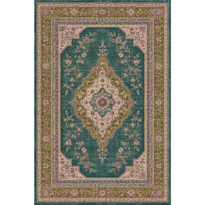 RWPR0009 washable chenille rug texture and pattern detail