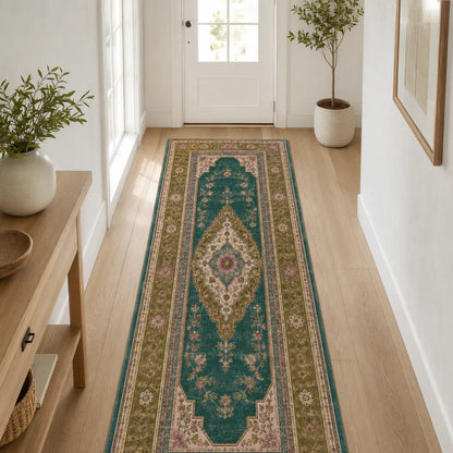 RWPR0009 washable chenille rug texture and pattern detail