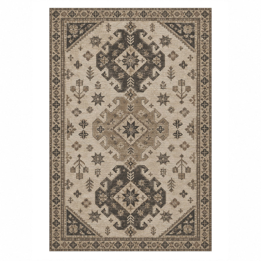 Caucasian Diamonds Washable Rug