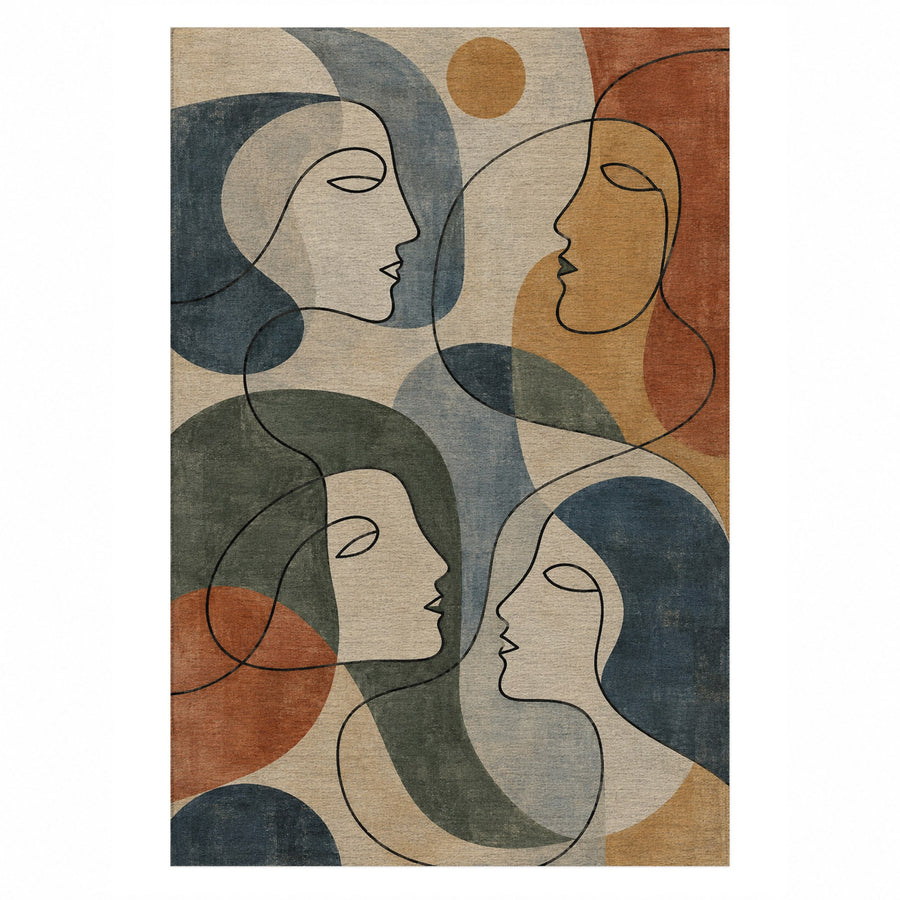 Conversation Washable Rug