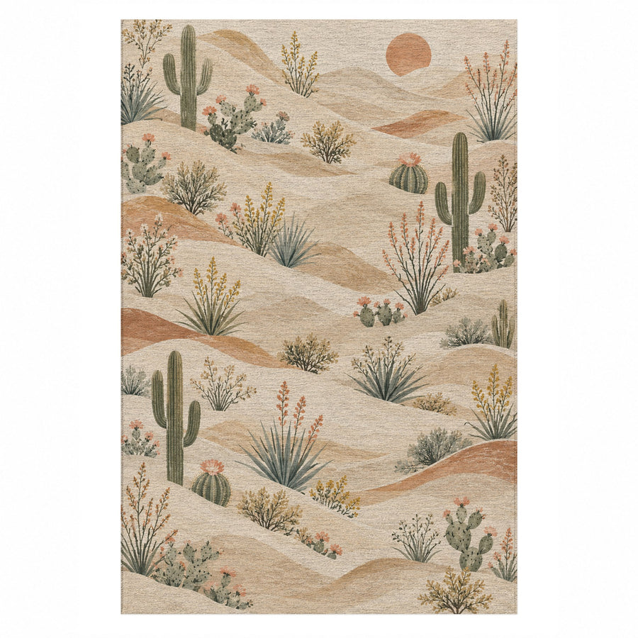 Desert Bloom Washable Rug