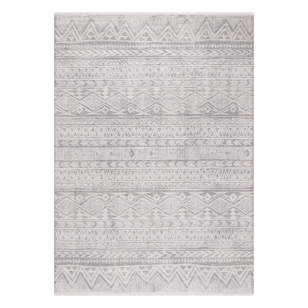 Germanica Vavien 1370 — vavien 1370 ivory grey geometric top view rug 22