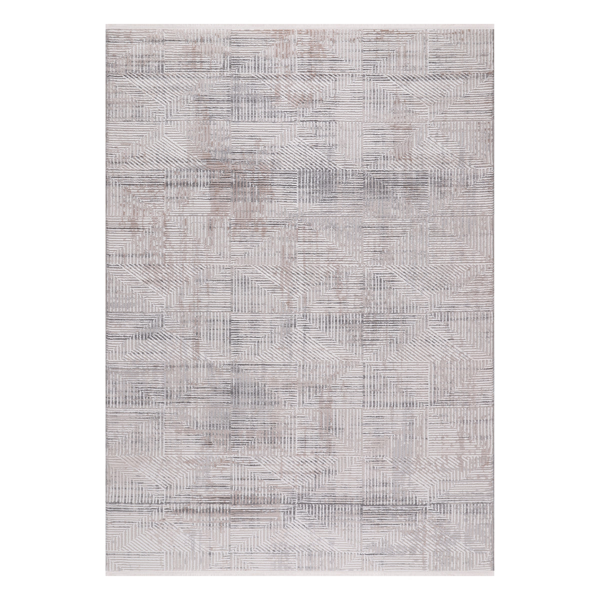 Germanica Vavien 1378 — vavien 1378 cream grey modern abstract top view rug 22