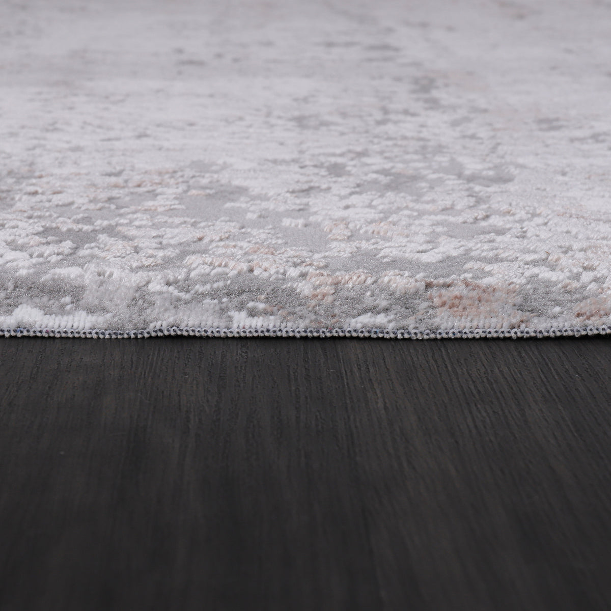 Germanica Vavien 1383 — vavien 1483 grey terracotta distressed abstract pile close up rug 25