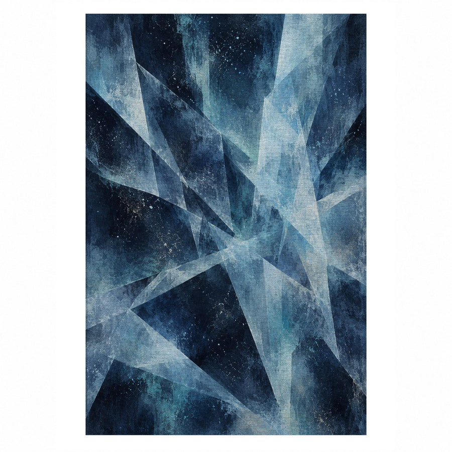 Ice Crystals Washable Rug