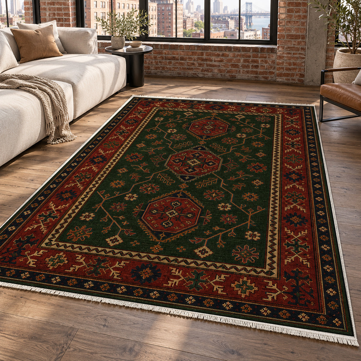 Mazar Forest Ethnic Washable Rug — new york living