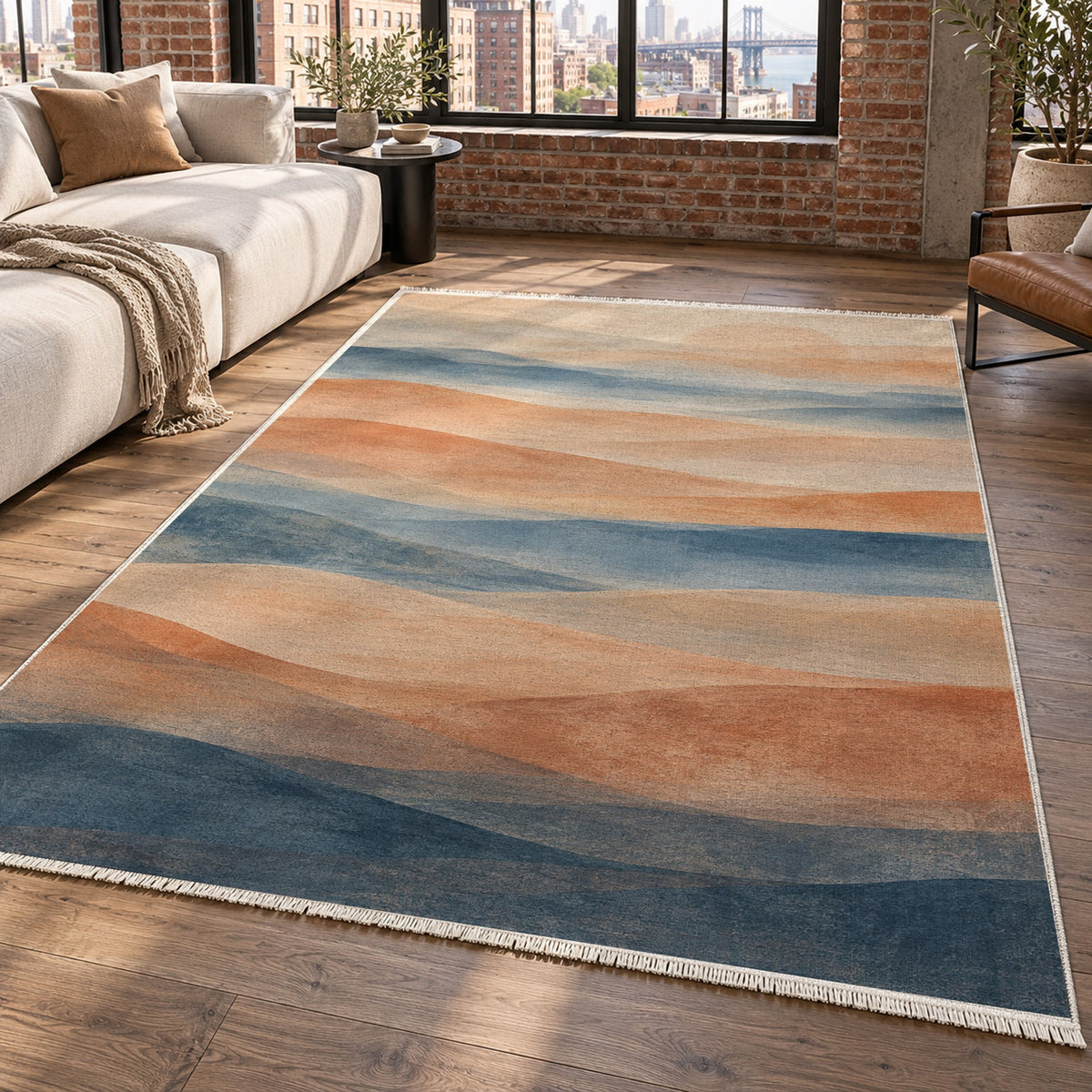 Mirage Layers Modern Washable Rug — new york living