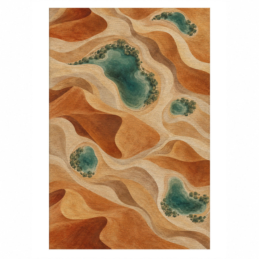 Oasis Shapes Washable Rug